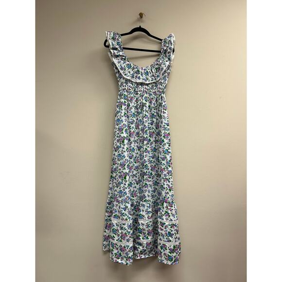 PINK CITY PRINTS Lavender Ditsy Susie Dress XS - NWT - Picture 5 of 5